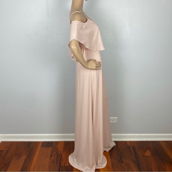 SHOW ME YOUR MUMU PINK COLD-SHOULDER RUFFLE MAXI DRESS - Picture 7 of 12